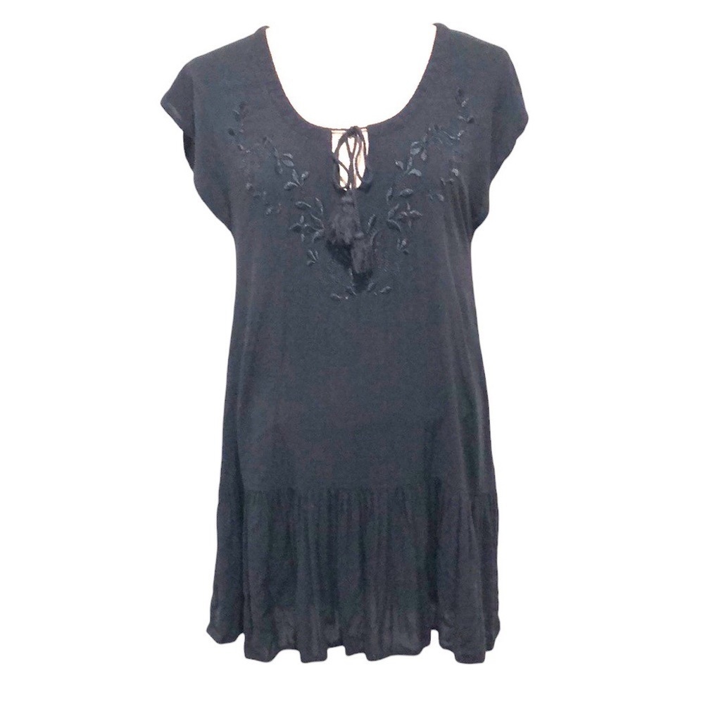 Francesca’s Collection Somedays Lovin Swim Coverup Dress Size XS Drop Waist Mini
